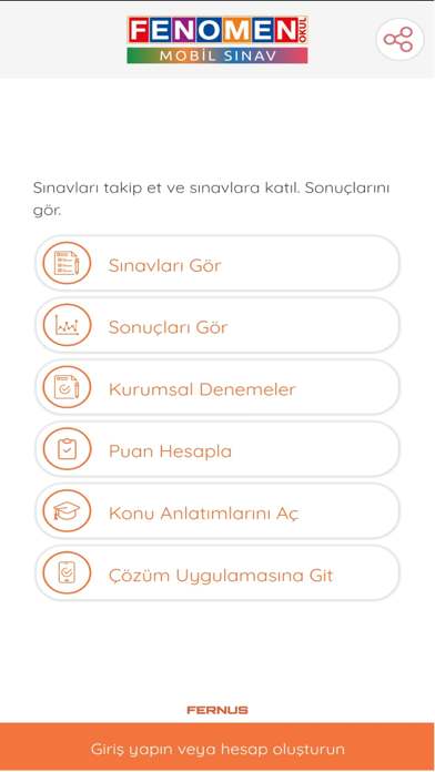 Fenomen Mobil Sınav Screenshot