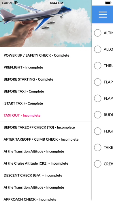 BOEING 747 400 Checklist Screenshot