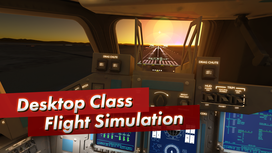 #1. F-Sim|Space Shuttle 2 (iOS) 由: SkyTale Software GmbH