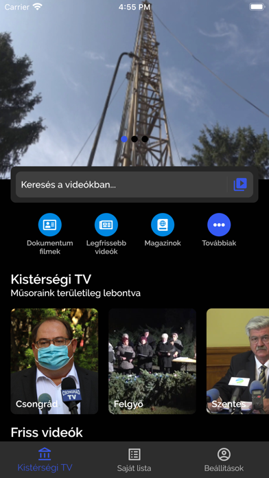 Kistérségi TV Screenshot