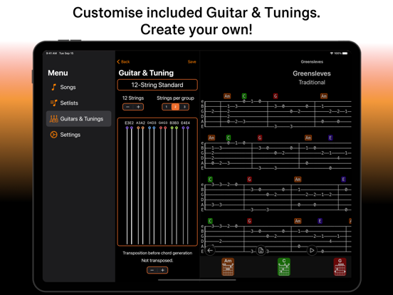 SongFolio: Chords,Tabs,Setlist iPad app afbeelding 7