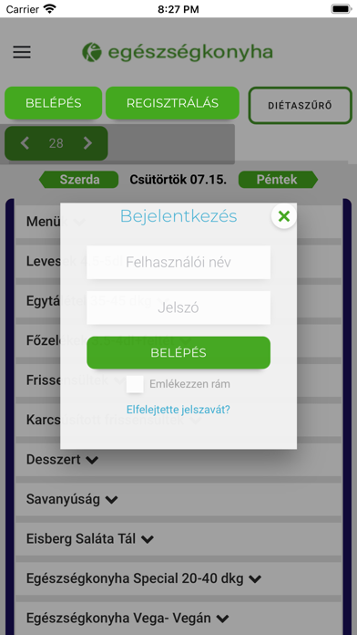 Egészségkonyha Screenshot