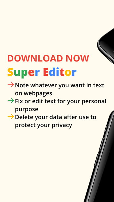 Super Editor - Edit text pages Screenshot