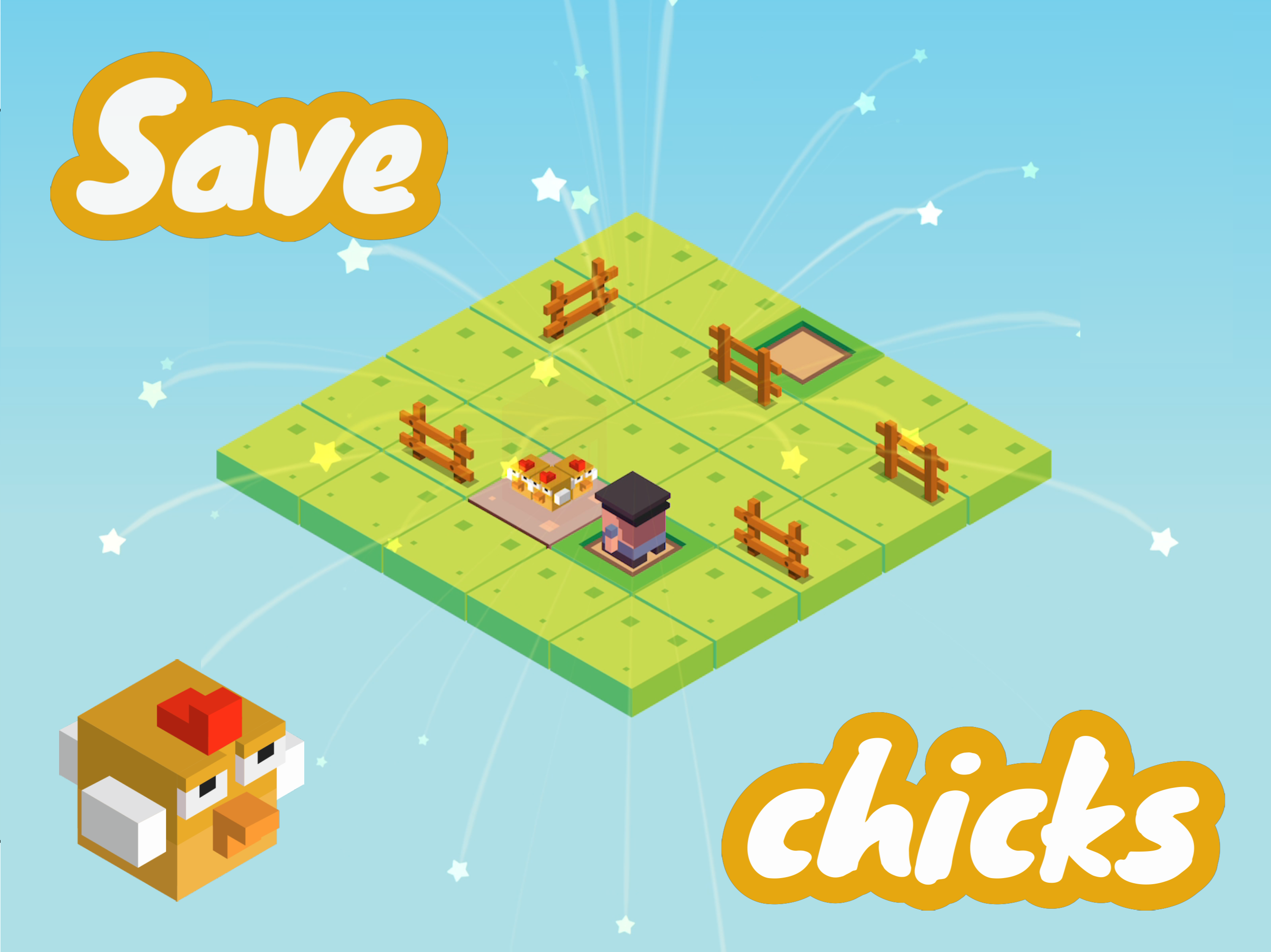Zombie Puzzle: Save the Chicks
