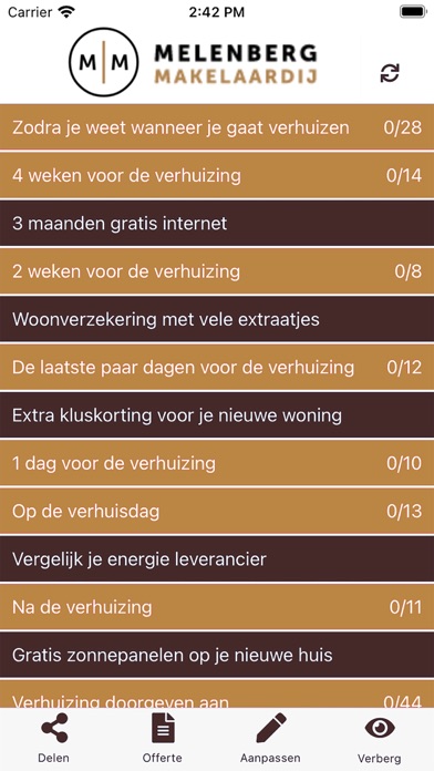 Melenberg Makelaardij Screenshot