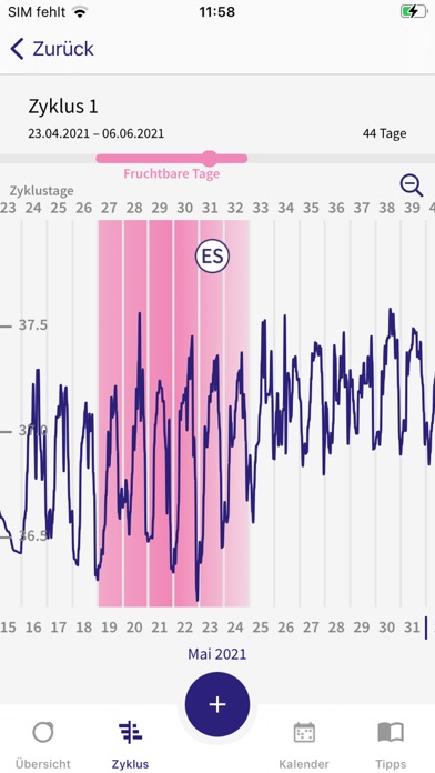 Screenshot #3 pour OvulaRing - Zyklusgesundheit