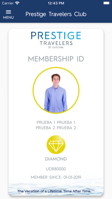 Prestige Travelers Club Screenshot