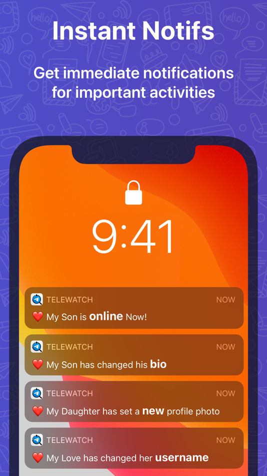 #2. TeleWatch tracker for Telegram (iOS) 게시자: TGTOOLS LTD