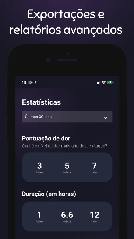 Diário de Cefaléia screenshot 2 of 5