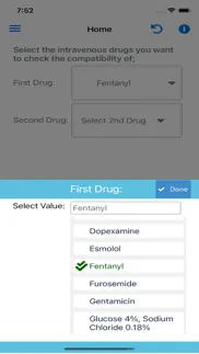 iv drug compatibility iphone screenshot 1