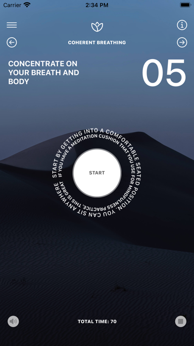 Screenshot #1 pour BreatheIn: Calm Breathing
