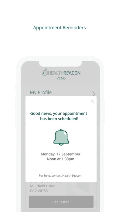HealthBeacon VCMS Screenshot