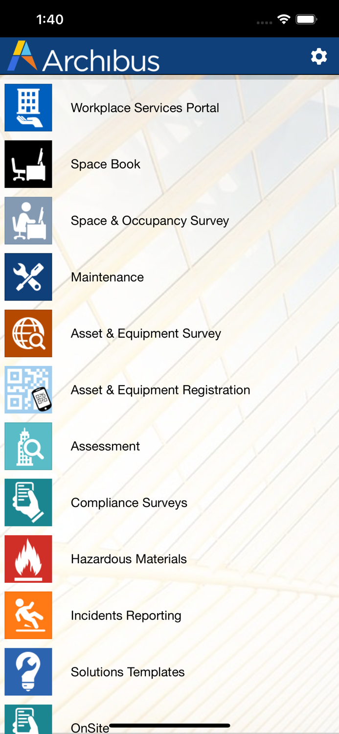Archibus Mobile Client 4.0