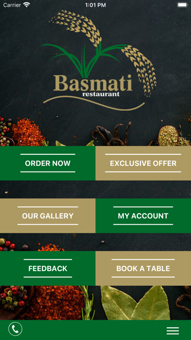Basmati Indian Restaurant Screenshot