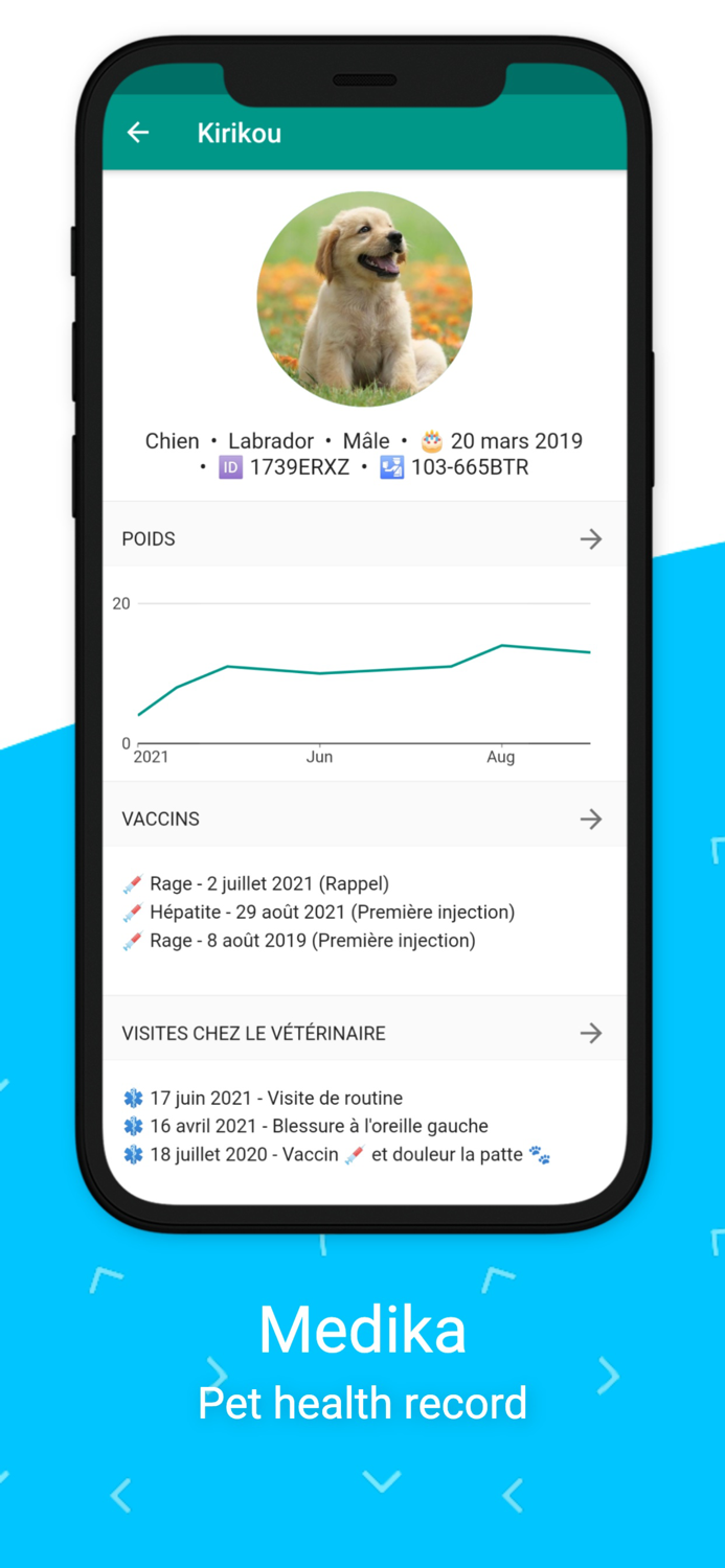Medika - Pet health record
