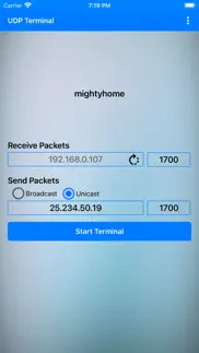 udp terminal iphone screenshot 1