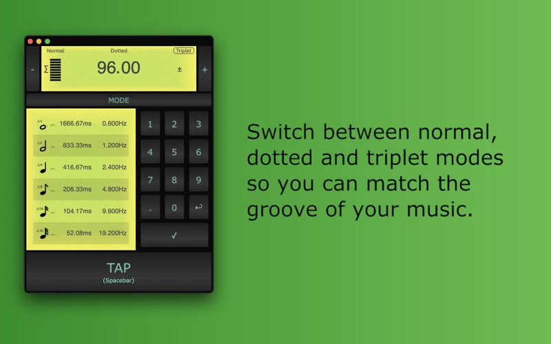 Screenshot #2 pour BPM Tap Tempo