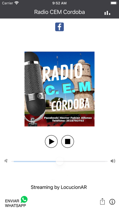 Screenshot #1 pour Radio CEM Cordoba