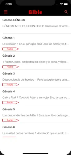 Screenshot 3 Biblia Reina Valera (Audio) iphone