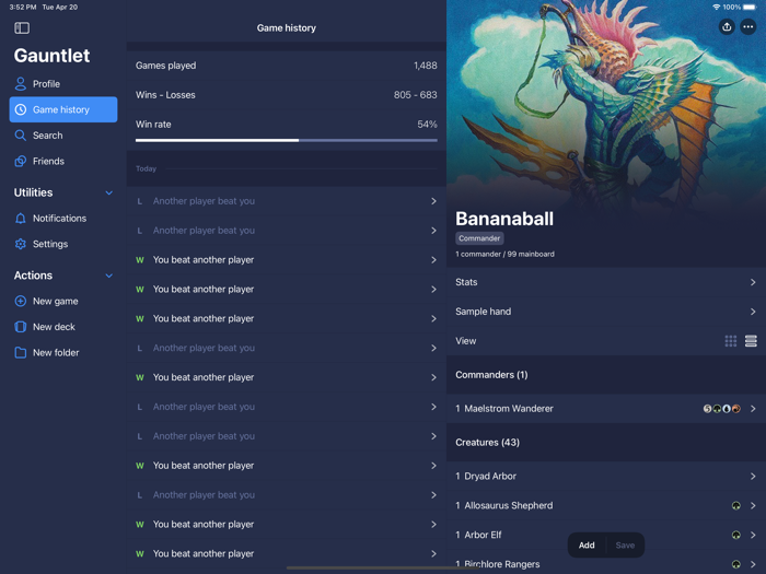 Gauntlet MTG Tracker