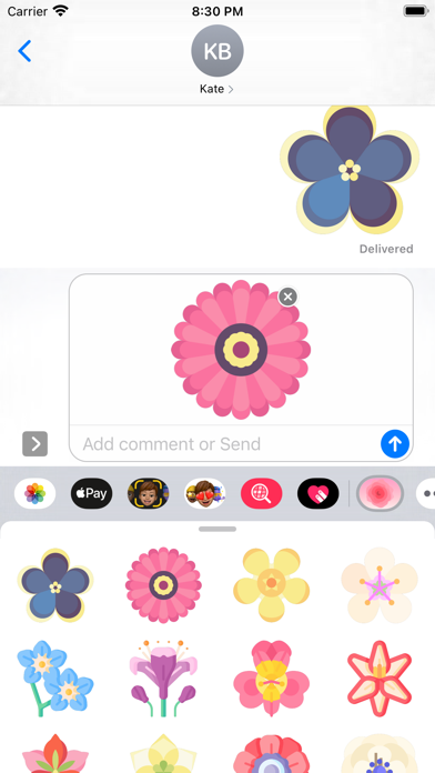 Flowers Stickers Pack Plus Screenshot