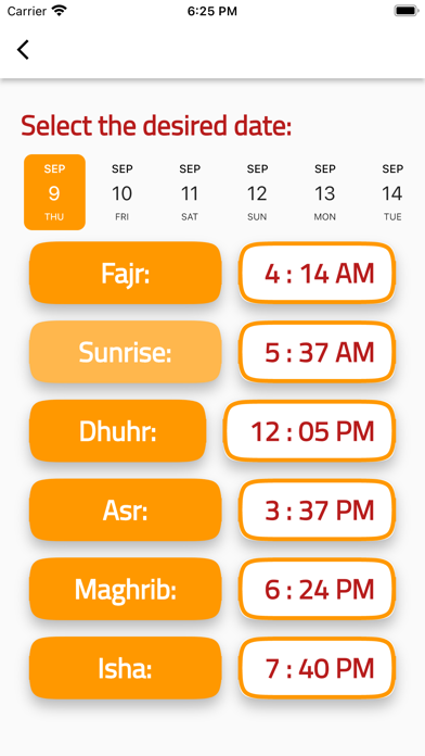 Kirkuk Prayer Times Screenshot