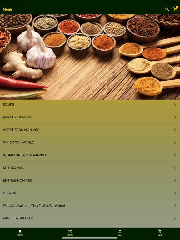 Bloom Bawarchi iPad screenshot 3 - Food & Drink app