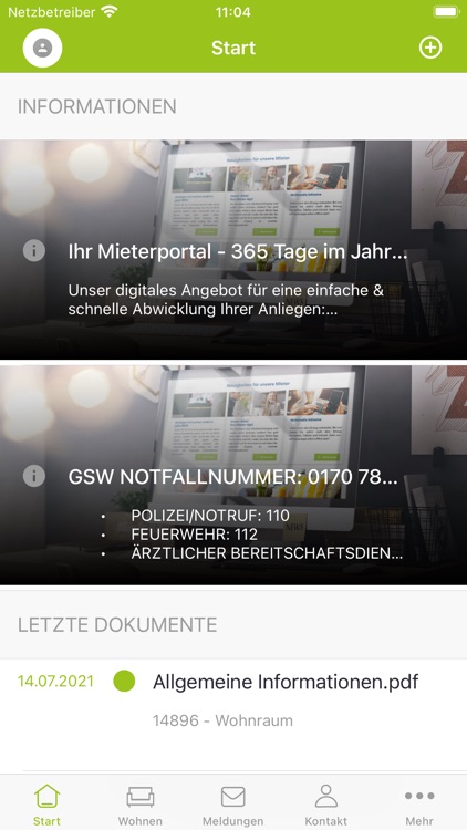 GSW Mieter App