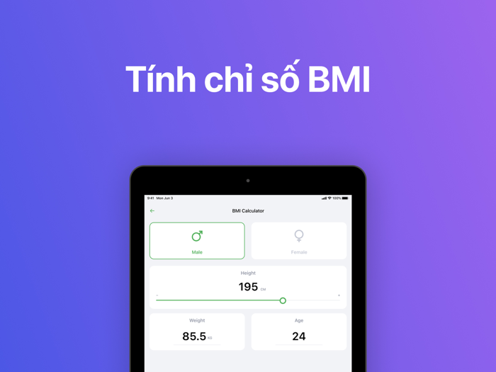 Tính Toán BMI App Giảm Cân