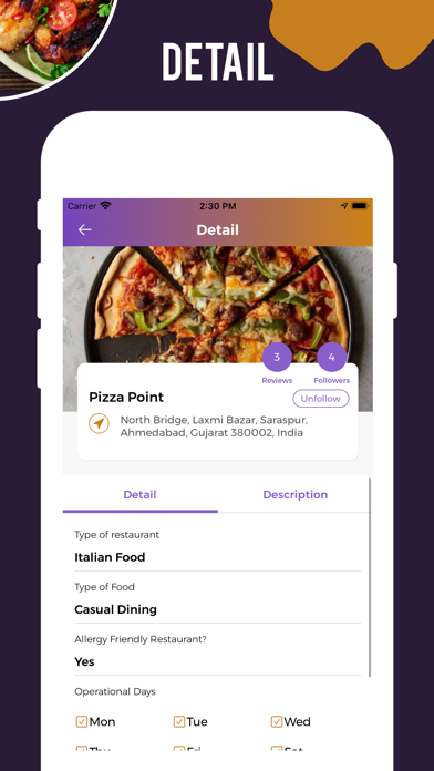 Restourant Screenshot