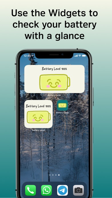Screenshot #1 pour Battery Level Widget