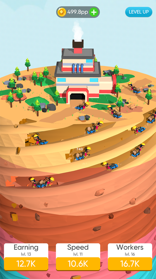 #1. Mining Tycoon 3D (iOS) 由: Sablo Studio