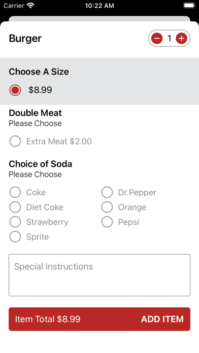 US Pizza Screenshot
