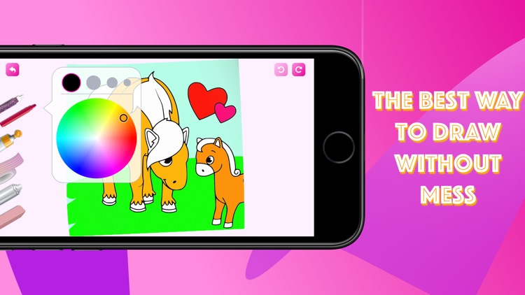 Girls Coloring Book Draw on go