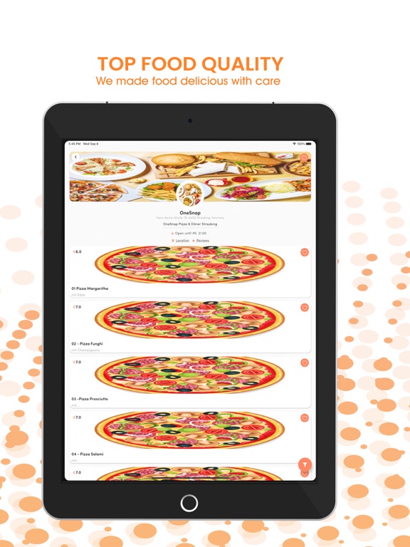 OneSnap - Food Delivery App