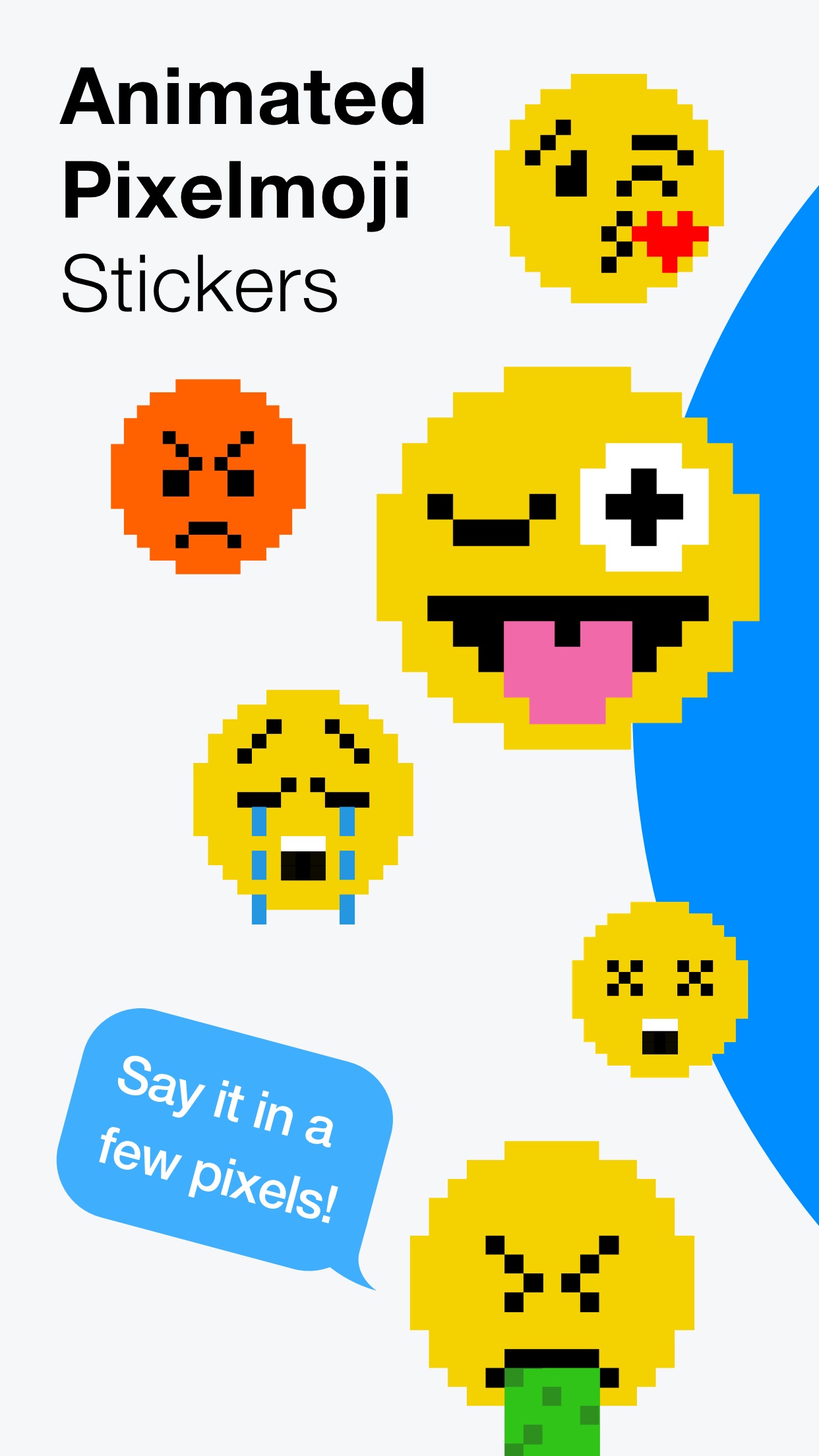 Screenshot do app Pixelmoji: Animated Stickers