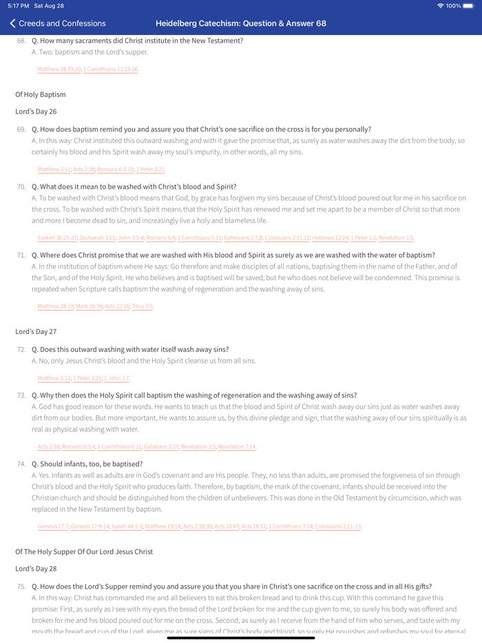 Creeds and Confessions