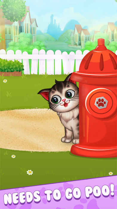 My Fluffy Kitty: Pet Care Game Screenshot