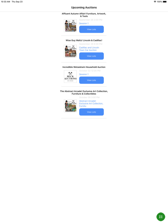 Screenshot #5 pour Beck Auctions