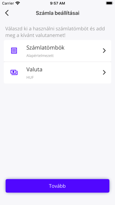 CMO Számlázó Screenshot