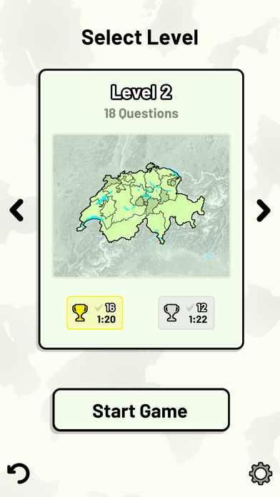 Swiss Cantons Quiz Screenshot