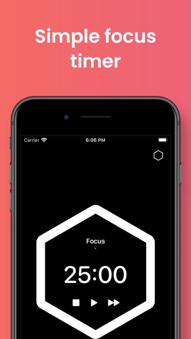Hexa Timer: Simple focus timer Screenshot