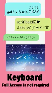 color fonts keyboard: cute bio iphone screenshot 3
