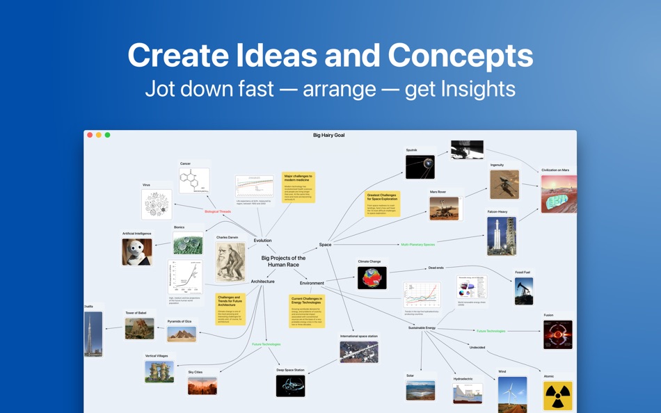 #2. BigHairyGoal — mindmap tasks (macOS) 게시자: Berbie Software