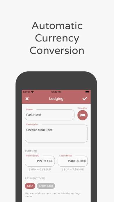 Screenshot #2 pour Trexpense PRO Travel Expenses