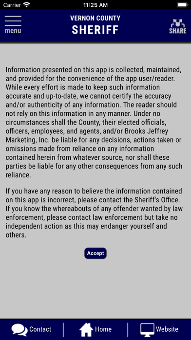 Vernon County Missouri Sheriff Screenshot