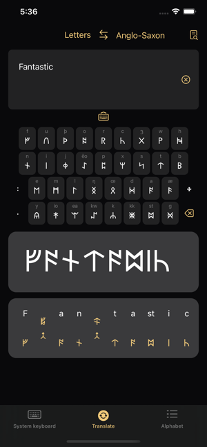 ‎Write in Runic Screenshot