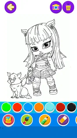 Game screenshot Monster Girl Coloring Book mod apk