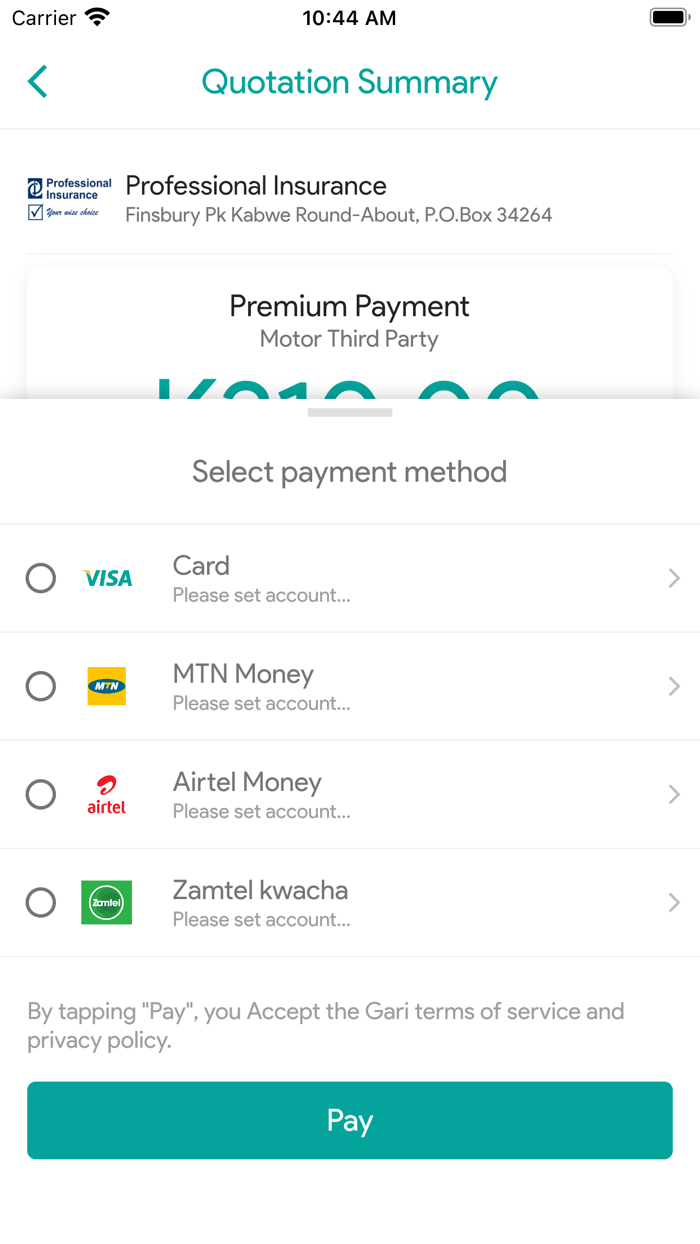 Gari Motor Insurance