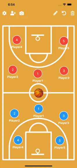 Game screenshot Simple Basketball Tactic Board mod apk